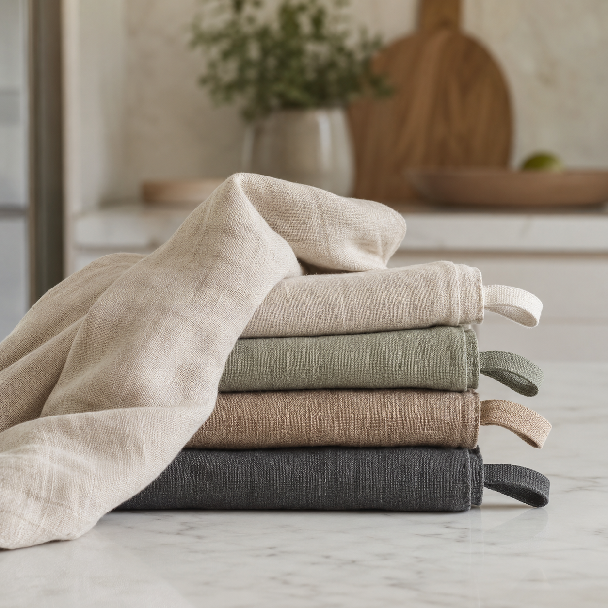Linen Dish Towels 4-Pack