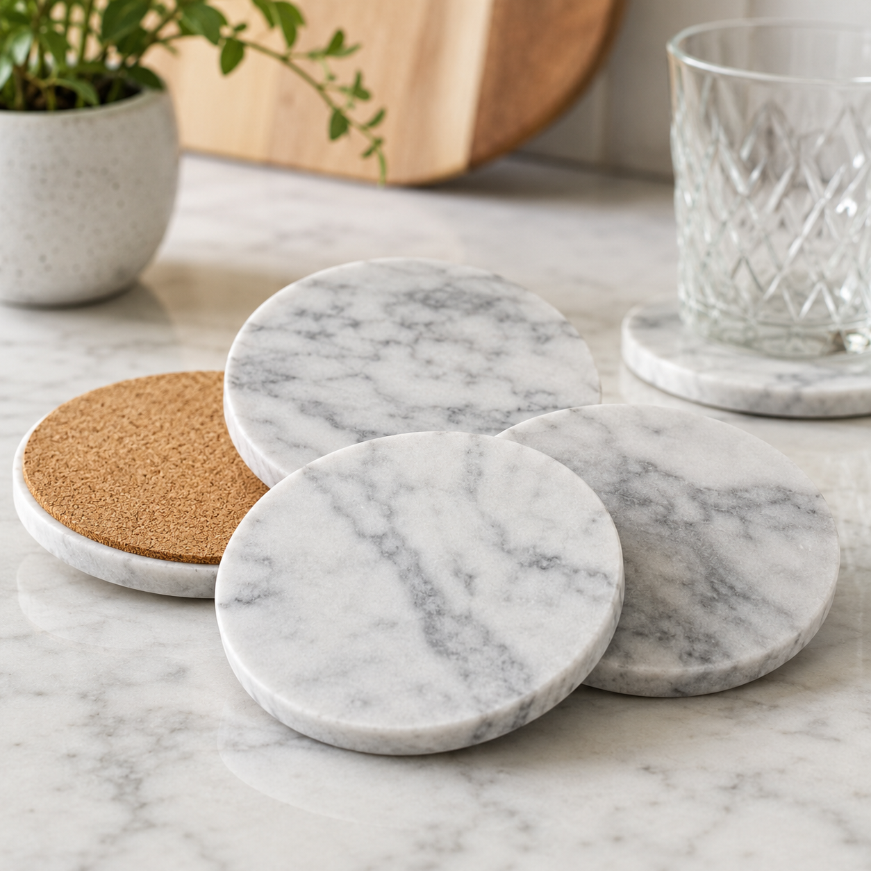 Marble Coaster Set 4-Pack